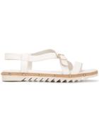 Agl Studded Strappy Flat Sandals - White
