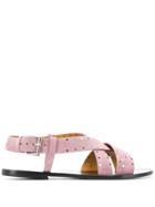 Isabel Marant Jano Studded Sandals - Purple