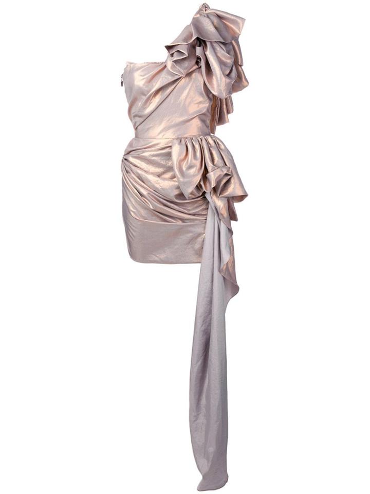 Maticevski Metallic Rose Dress - Pink