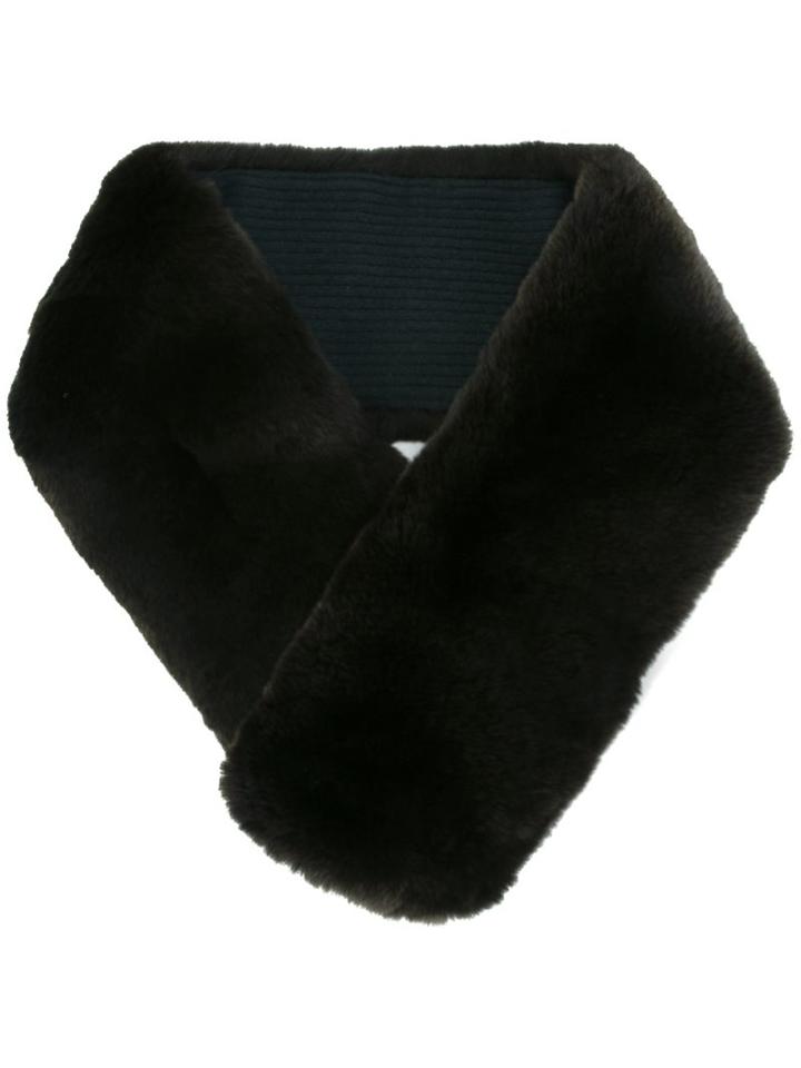 N.peal Textured Neckwarmer, Women's, Brown, Fur