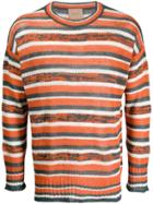 Federico Curradi Striped Linen Knit - Orange