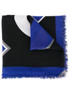 Fendi Bag Bugs Scarf, Men's, Blue, Silk/wool
