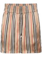 Burberry Marsett Icon Striped Shorts - Neutrals