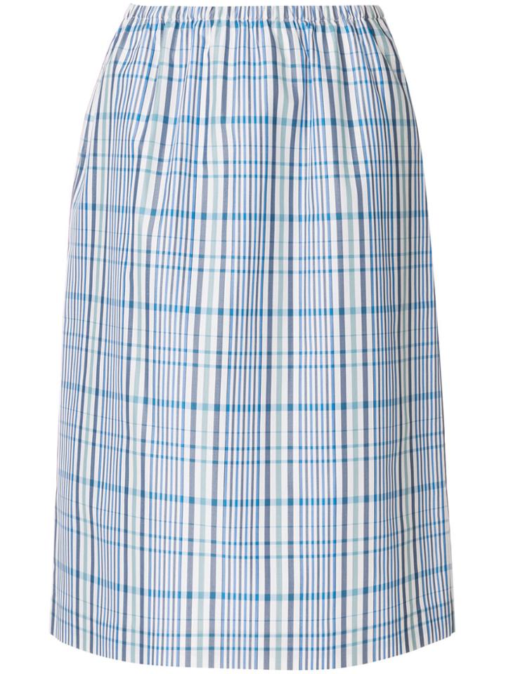 Ports 1961 Check Midi Skirt - Blue