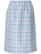 Ports 1961 Check Midi Skirt - Blue