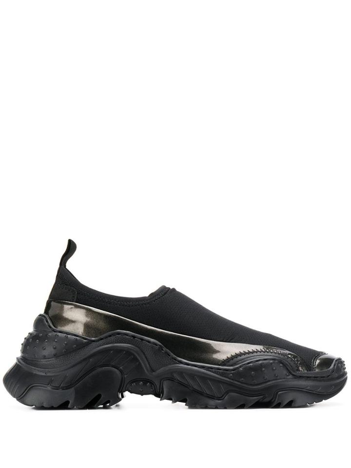 Nº21 Slip-on Running Sneakers - Black
