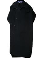 Junya Watanabe Comme Des Garçons Oversized Coat, Men's, Size: Medium, Black, Nylon/wool