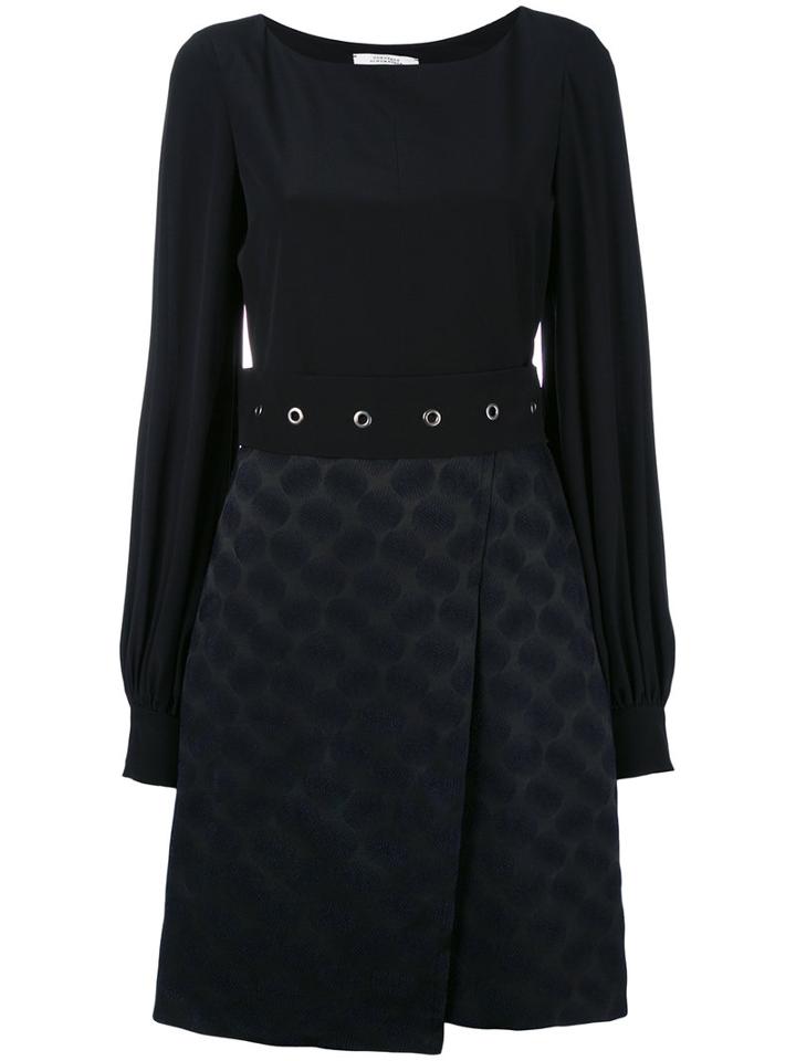 Dorothee Schumacher - Belted Dress - Women - Polyamide/polyester/spandex/elastane/viscose - 3, Blue, Polyamide/polyester/spandex/elastane/viscose