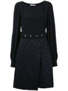 Dorothee Schumacher - Belted Dress - Women - Polyamide/polyester/spandex/elastane/viscose - 3, Blue, Polyamide/polyester/spandex/elastane/viscose