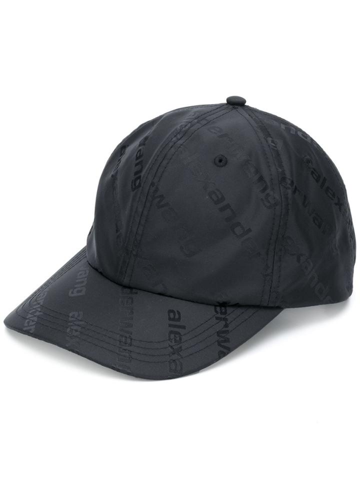 Alexander Wang All-over Logo Baseball Cap - Black