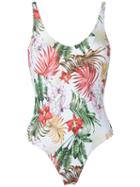 Lygia & Nanny - Floral Bodysuit - Women - Polyamide/spandex/elastane - 40, Women's, White, Polyamide/spandex/elastane
