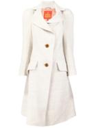 Vivienne Westwood Red Label Asymmetric Coat, Women's, Size: 40, Nude/neutrals, Virgin Wool