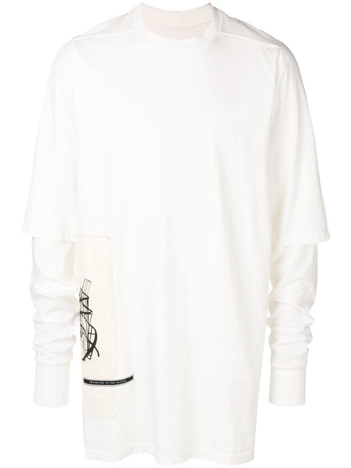 Rick Owens Drkshdw Layered T-shirt Jumper - White