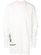 Rick Owens Drkshdw Layered T-shirt Jumper - White