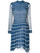 Valentino Fringed Dress - Blue