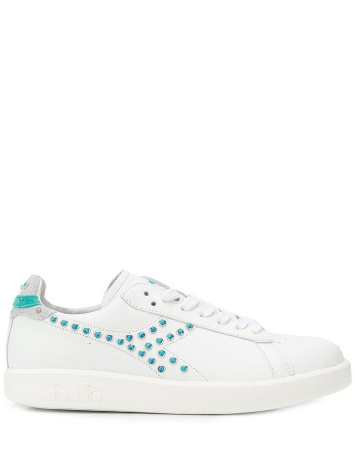 Diadora Studded Low-top Sneakers - White