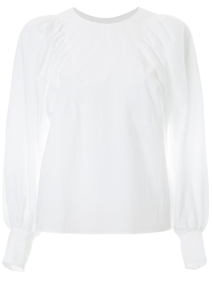 Des Prés Balloon Sleeves Blouse - White