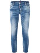 Dsquared2 'twiggy' Medium Waist Jeans, Women's, Size: 44, Blue, Polyester/cotton/spandex/elastane