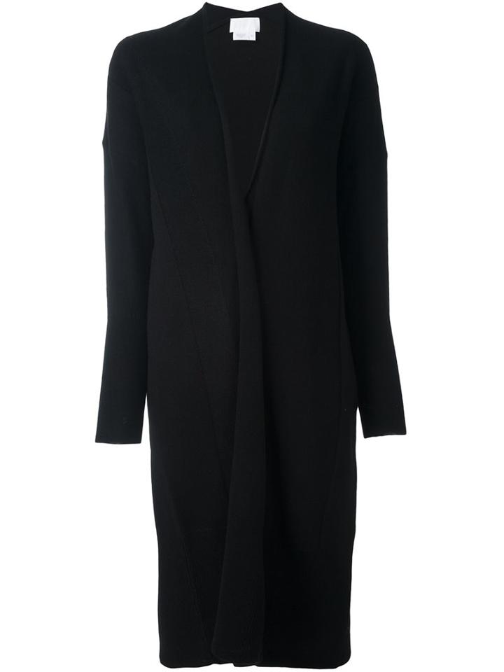 Dkny Open Front Cardi-coat, Women's, Size: Xs/s, Black, Merino