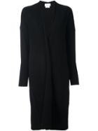 Dkny Open Front Cardi-coat, Women's, Size: Xs/s, Black, Merino