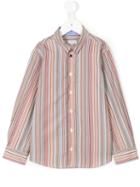 Paul Smith Junior - Striped Poplin Shirt - Kids - Cotton - 12 Yrs