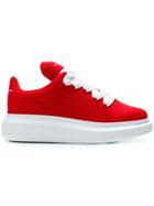 Alexander Mcqueen Leather Trainers - Red