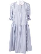 Vivetta Monselice Striped Poplin Midi Dress - Blue