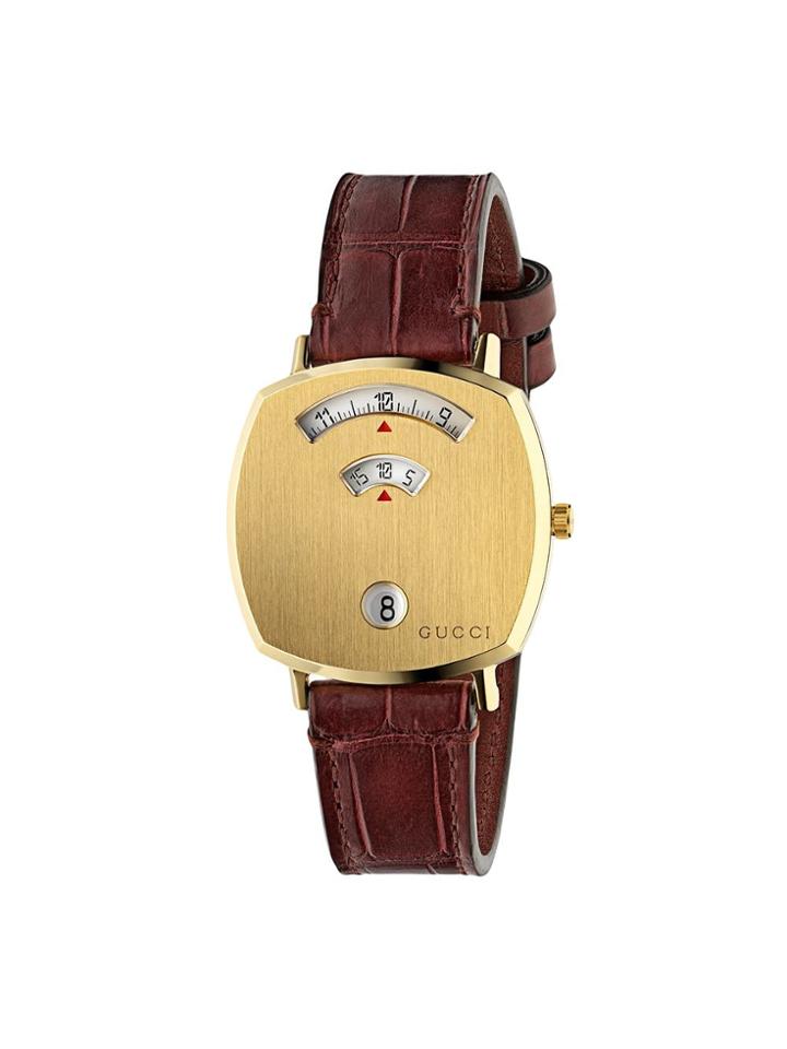 Gucci Grip 35mm Watch - Brown