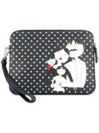 Dolce & Gabbana Dg Family Patch Clutch - Black