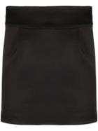 Alexandre Vauthier Satin Pencil Skirt - Black