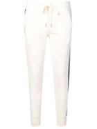 Roqa Side Stripe Track Trousers - White