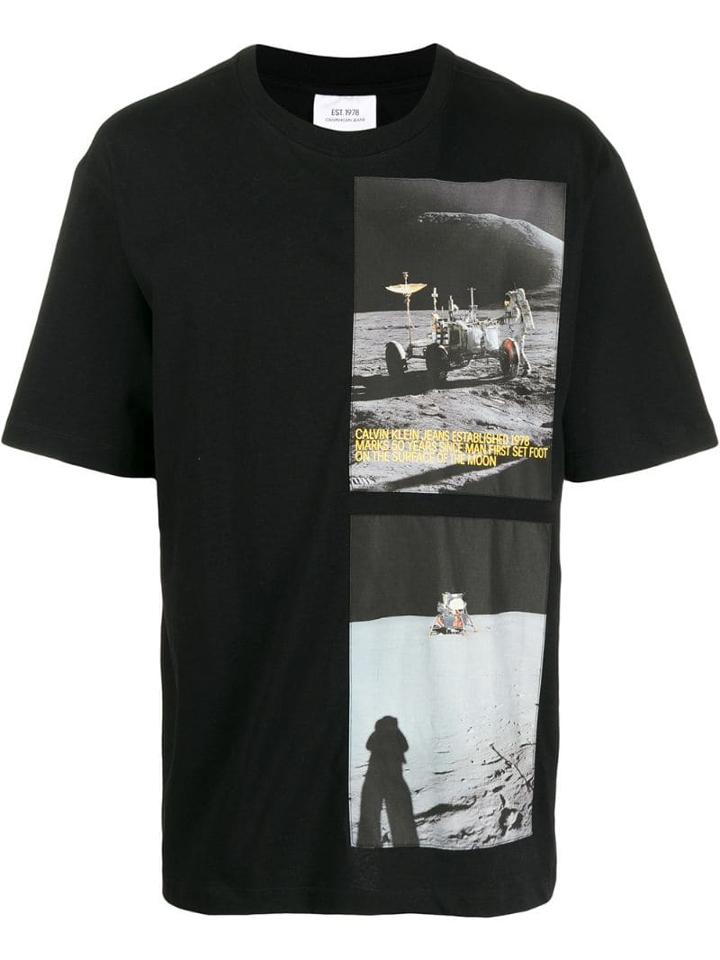 Calvin Klein Jeans Est. 1978 Printed Astronaut T-shirt - Black