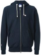 Champion - Zipped Hoody - Men - Cotton/polyester - S, Blue, Cotton/polyester