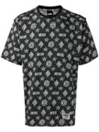 Ktz Patterned T-shirt, Men's, Size: Small, White, Cotton