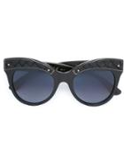 Bottega Veneta Eyewear Oversized Round Frame Sunglasses