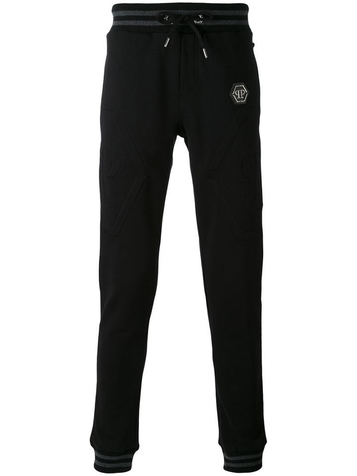 Philipp Plein - Term Track Pants - Men - Cotton - L, Black, Cotton