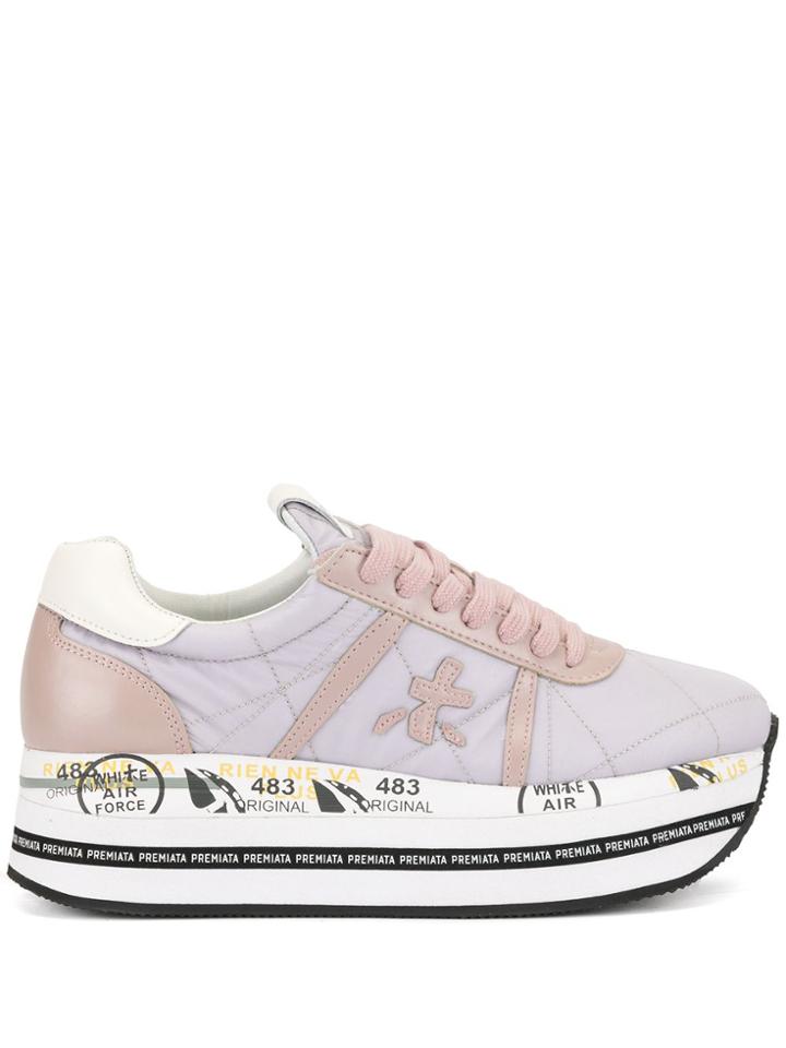 Premiata Beth Platform Sneakers - Pink