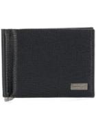 Salvatore Ferragamo Textured Bifold Cardholder - Black