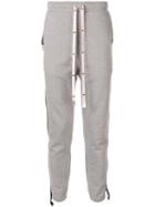 Maison Mihara Yasuhiro Side Logo Stripe Track Pants - Grey
