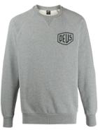Deus Ex Machina Logo Print Sweater - Grey
