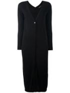 Twin-set Classic Long Cardigan, Women's, Size: Small, Black, Silk/cashmere