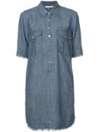 Trina Turk Denim Shirt Dres - Blue