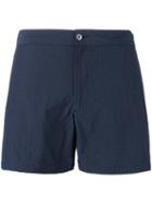 Officine Generale - Swim Shorts - Men - Polyamide/polyester - L, Blue, Polyamide/polyester