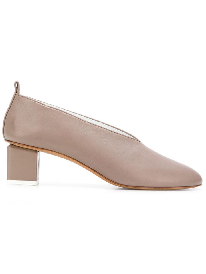 Gray Matters Almond Toe Pumps - Nude & Neutrals