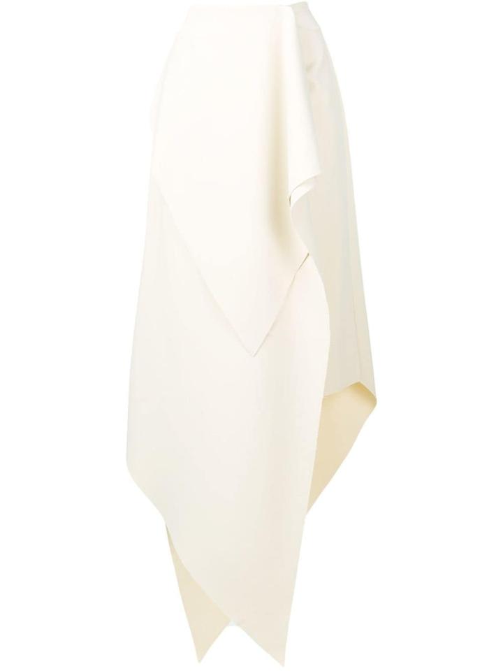 A.w.a.k.e. Draped Asymmetric Skirt - Neutrals