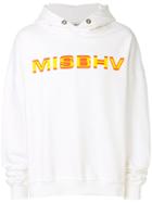 Misbhv Logo Printed Hoodie - White