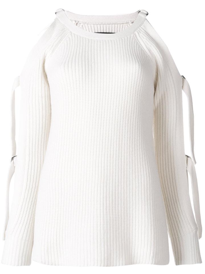Zoe Jordan Arm Ring Detail Jumper - White