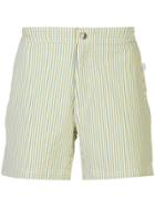 Onia Calder Stripe Swim Shorts - Yellow