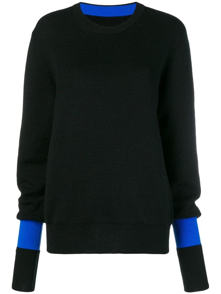 Maison Margiela Contrast Sleeve Jumper - Black