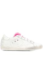 Golden Goose Superstar Fuzzy-panelled Sneakers - White